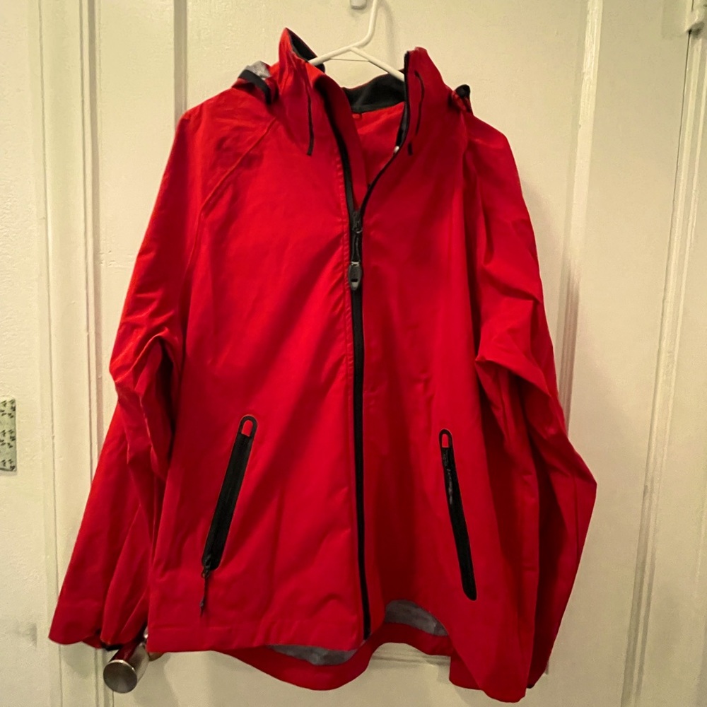 Elevate Men’s Red Hooded Light Jacket